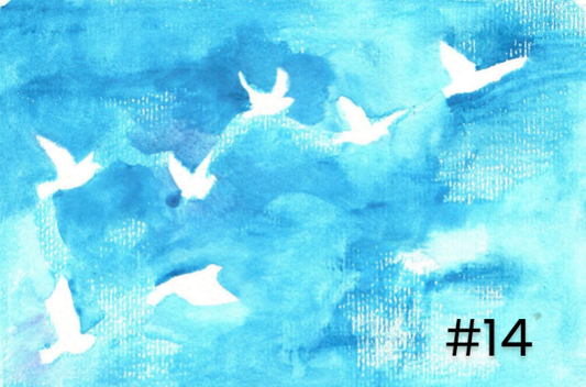 Doves in the Sky Painting
